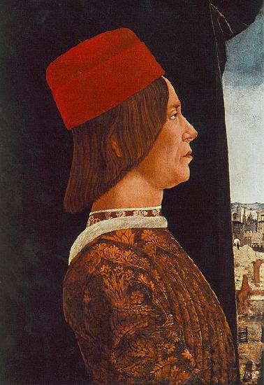 Ercole Roberti Portrait of Giovanni II Bentivoglio France oil painting art